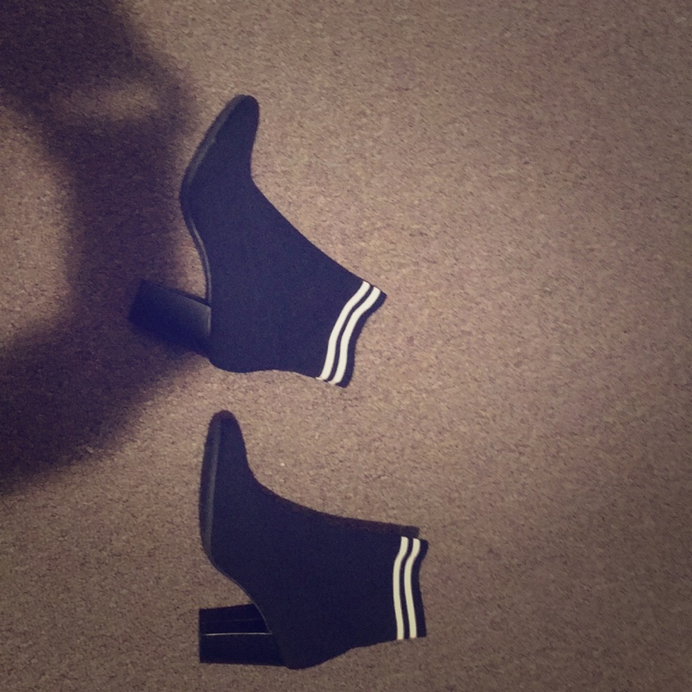 Short sock boots.